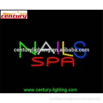NAILS SPA animated led sign